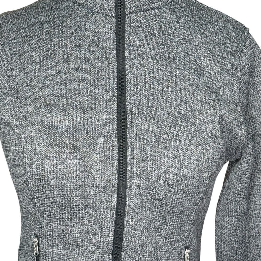 Spyder Grey Women’s Sweater Fleece Jacket Full-zip Closure Zippered Pockets Sm - Picture 4 of 13